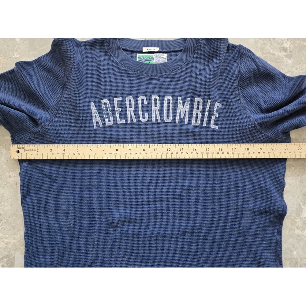 VTG Abercrombie & Fitch 90's/Y2K Distressed Thermal Muscle Shirt Large USA - Picture 5 of 9